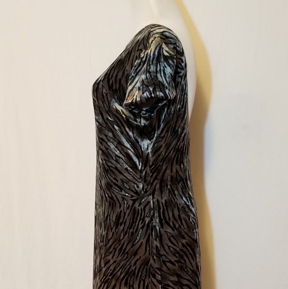 Vintage Reggio Animal Print Cutout Midi Dress 14 - Picture 4 of 8